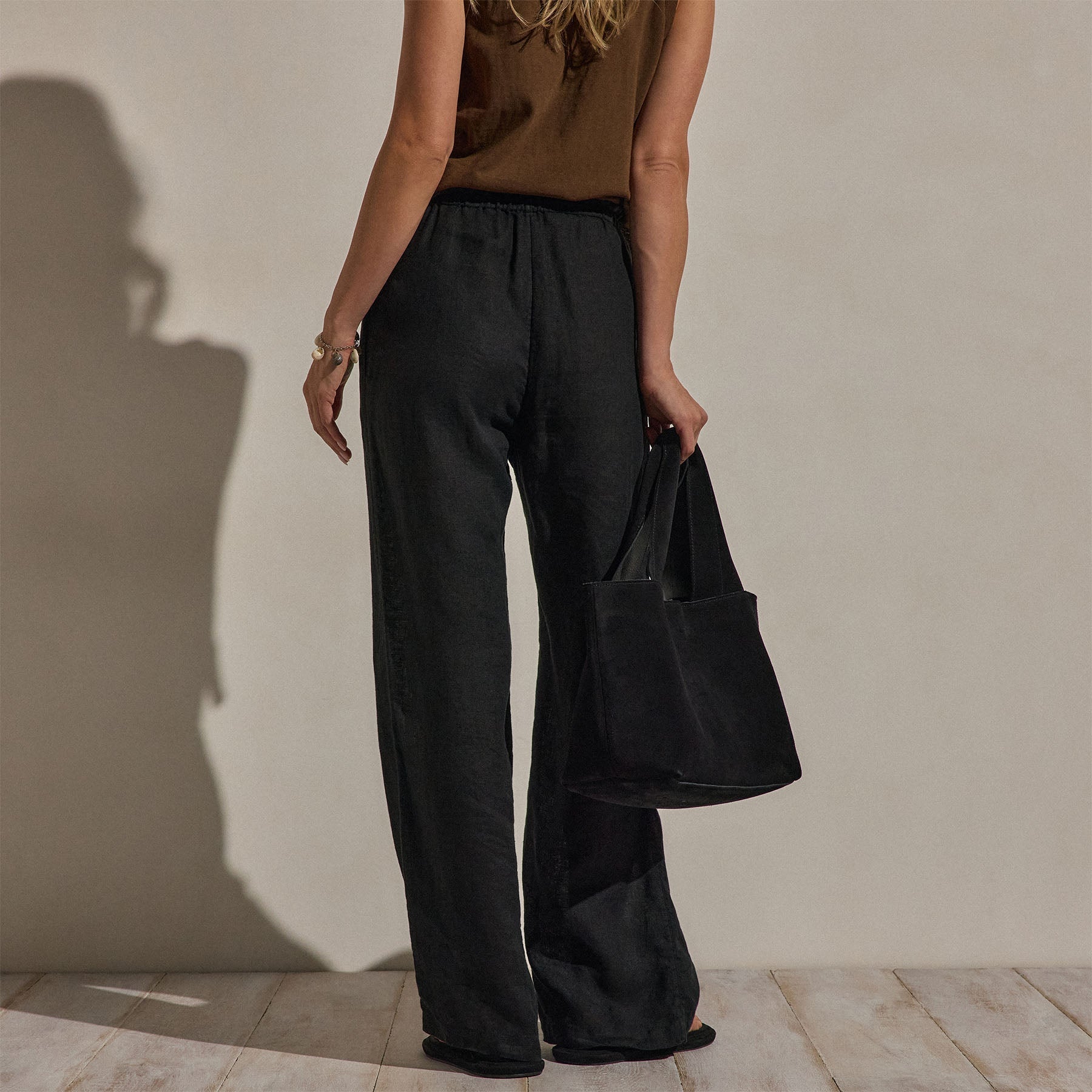 Linen Pant - Black