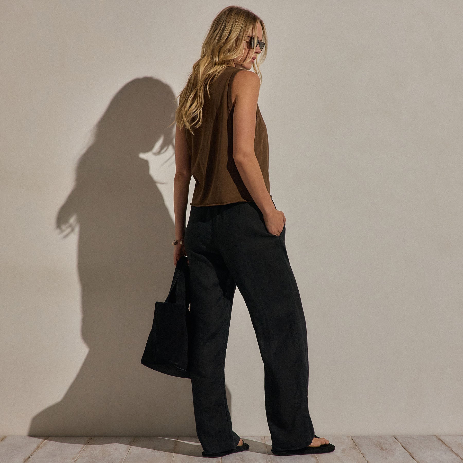Linen Pant - Black