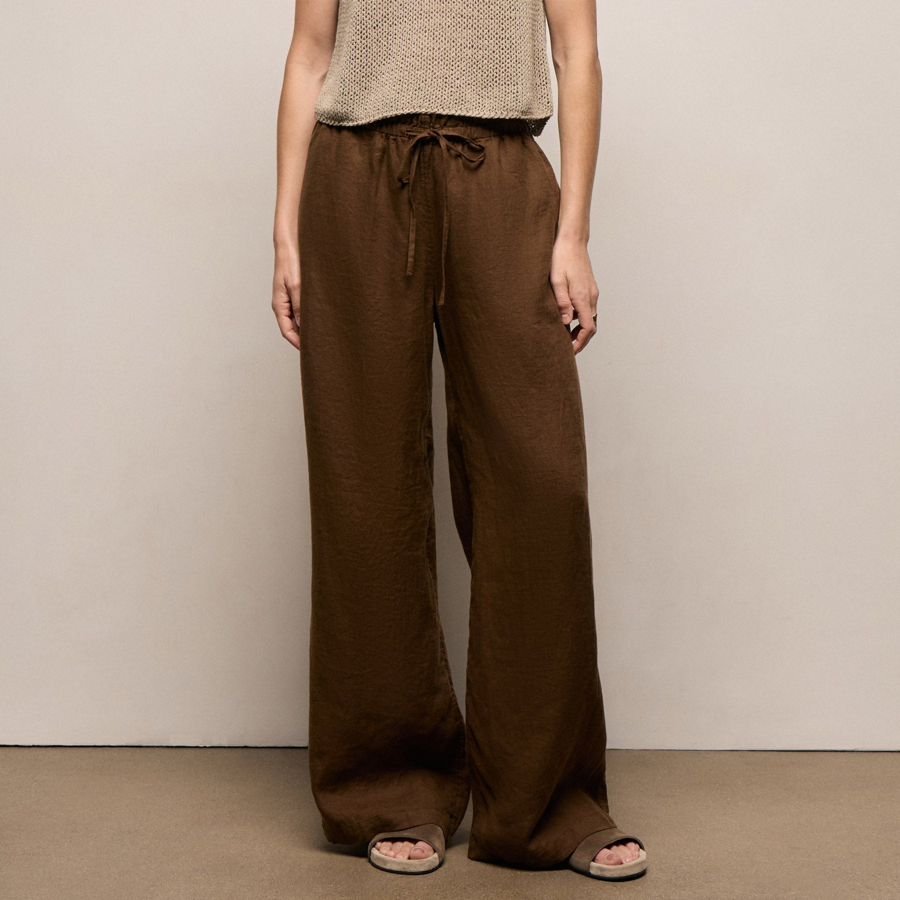 Linen Pant - Cocoa