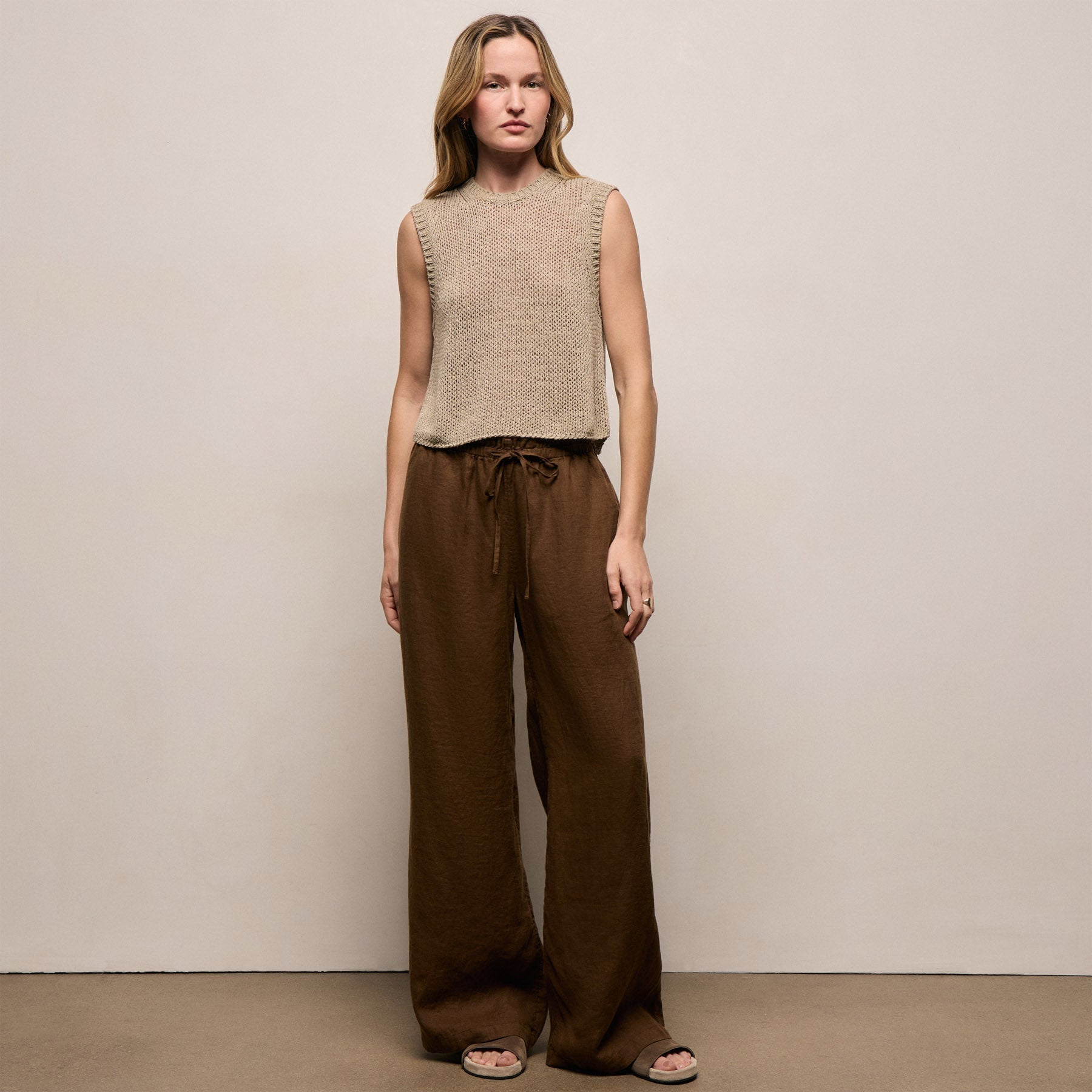 Linen Pant - Cocoa