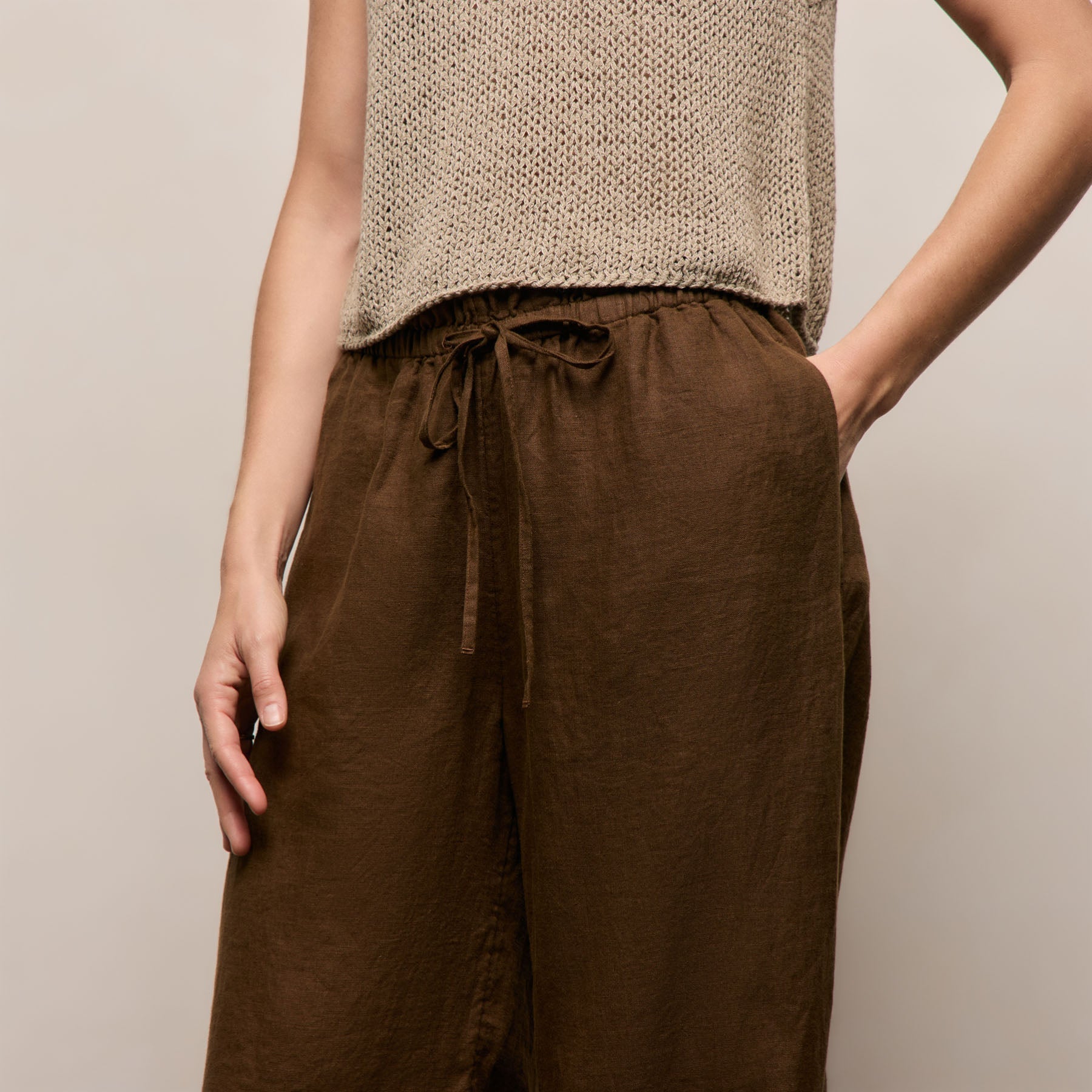 Linen Pant - Cocoa