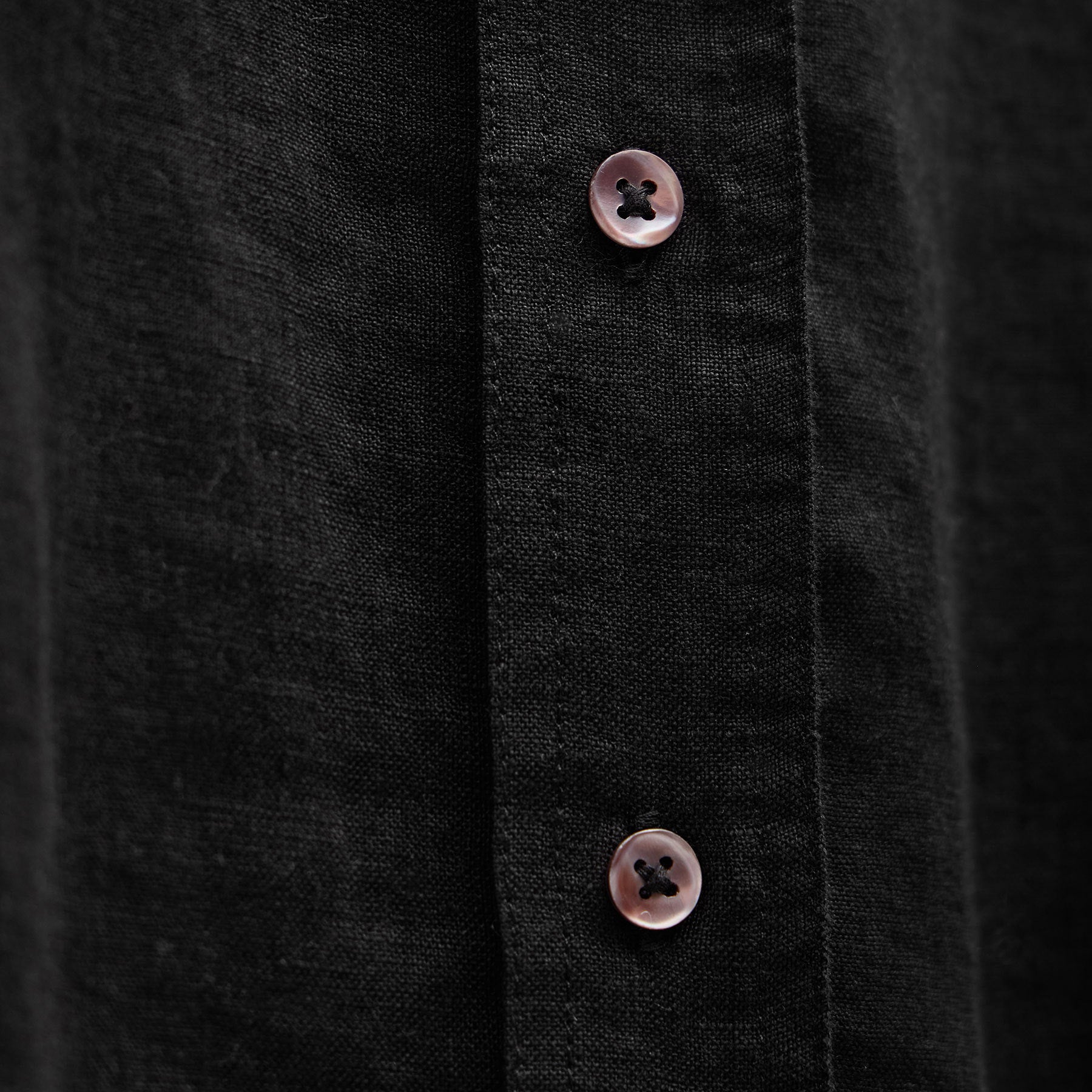 Linen Oversized Shirt - Black