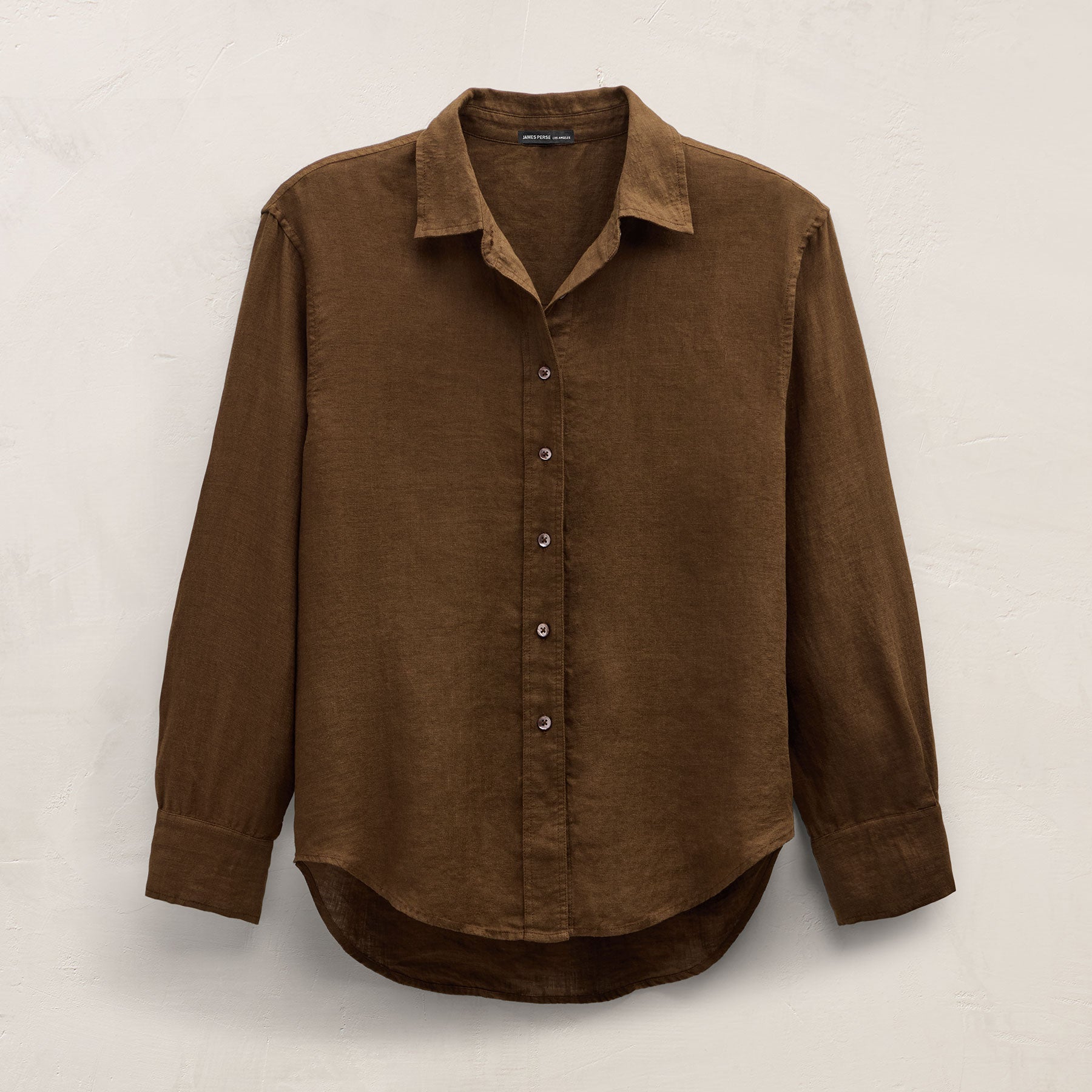 Linen Oversized Shirt - Cocoa