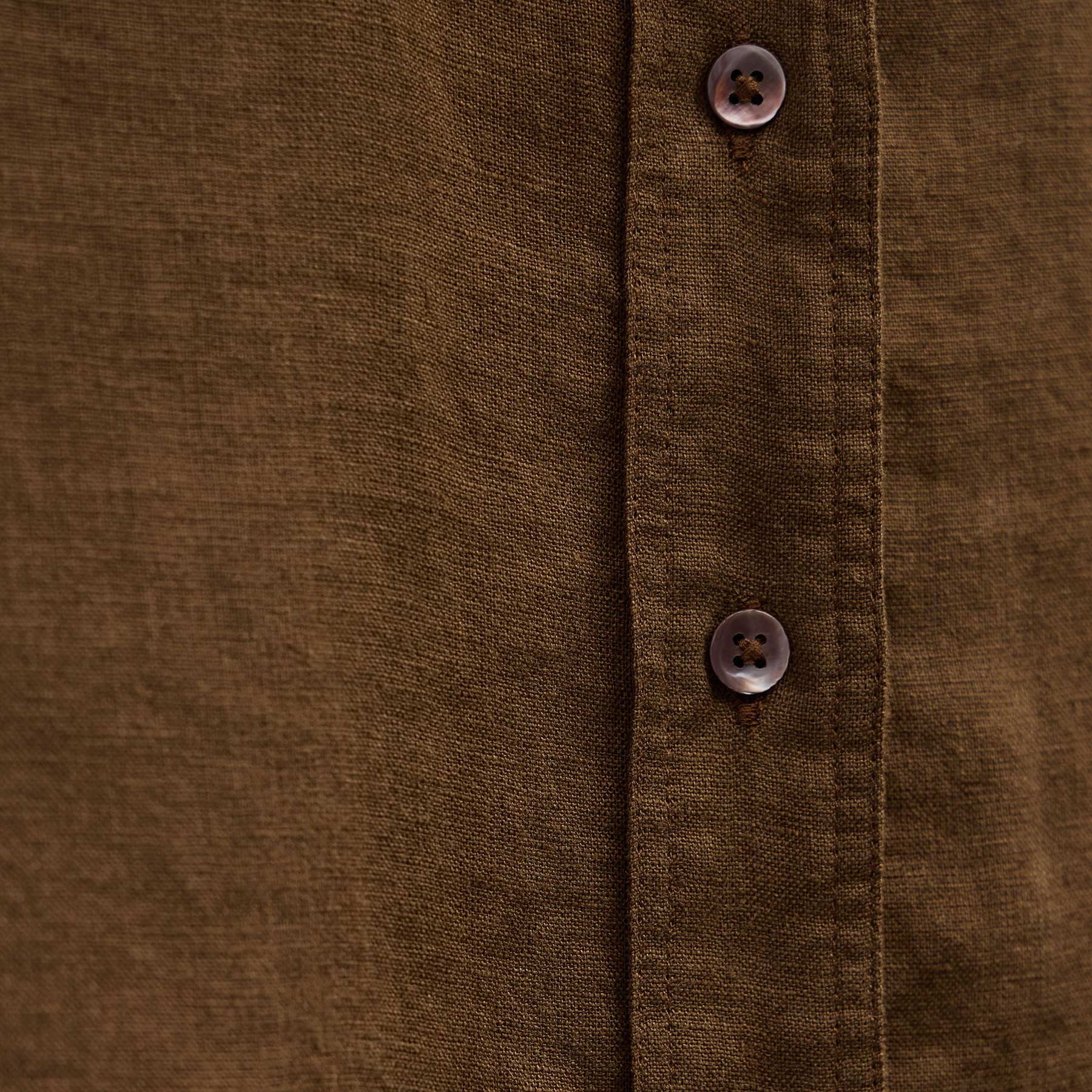 Linen Oversized Shirt - Cocoa