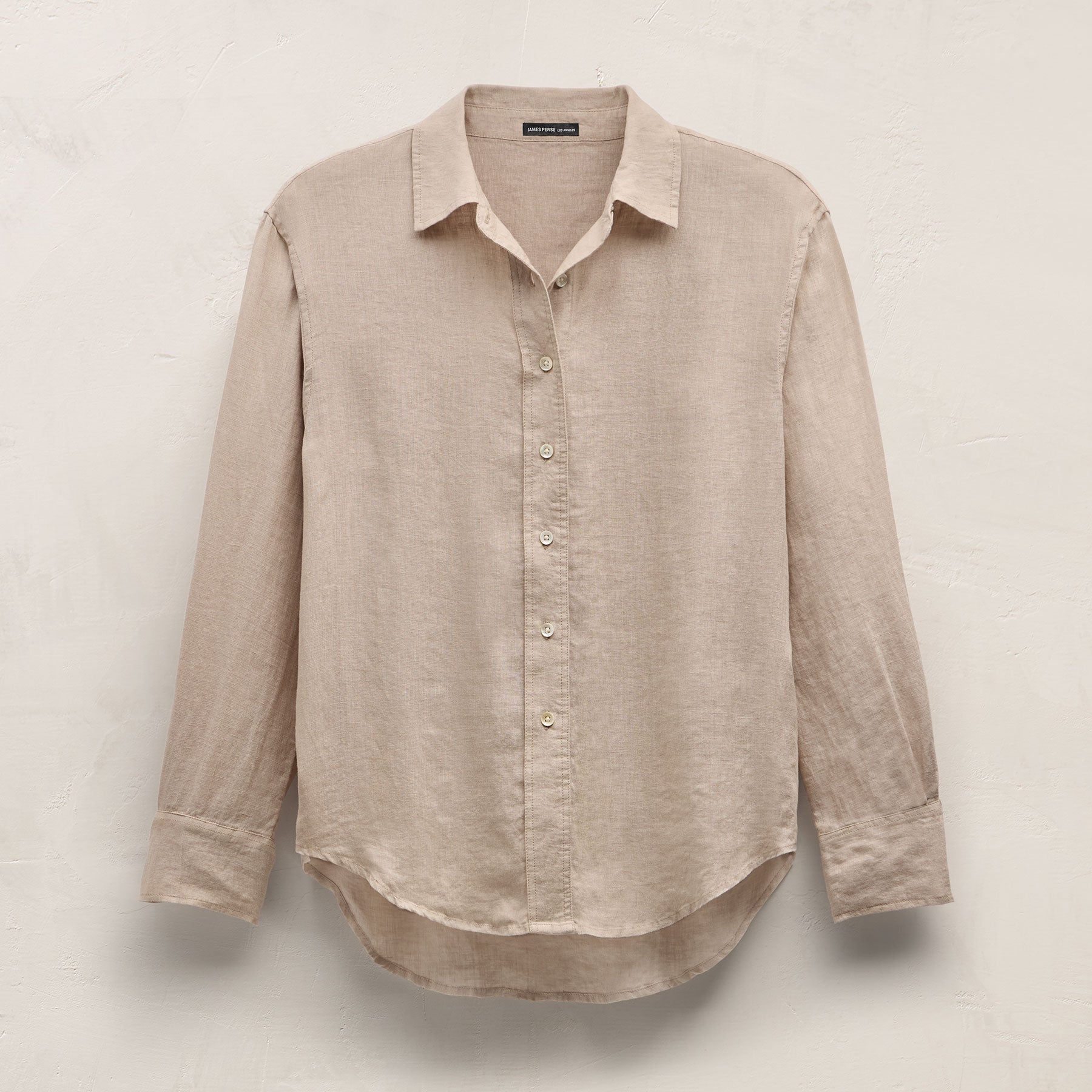 Linen Oversized Shirt - Stone