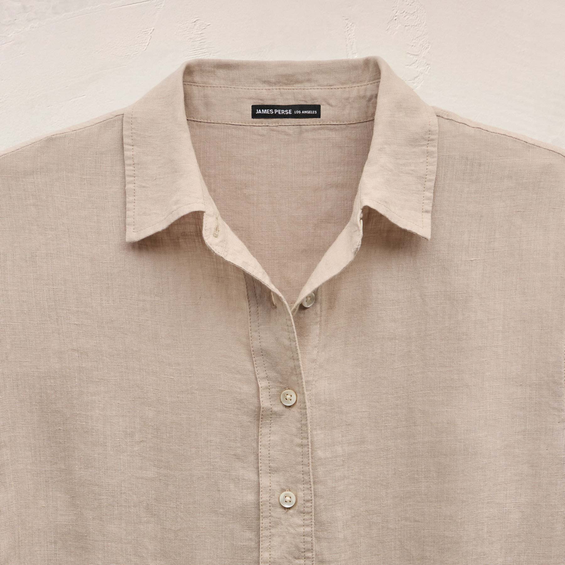 Linen Oversized Shirt - Stone