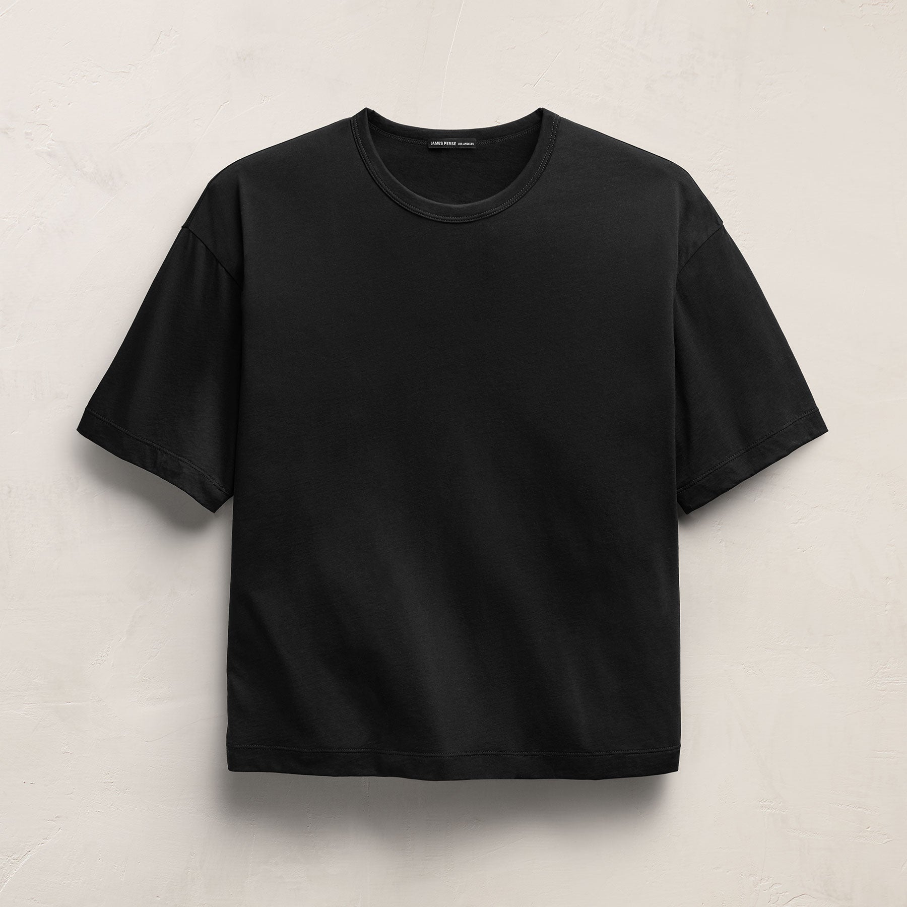 Lightweight Luxe Jersey Tee - Black