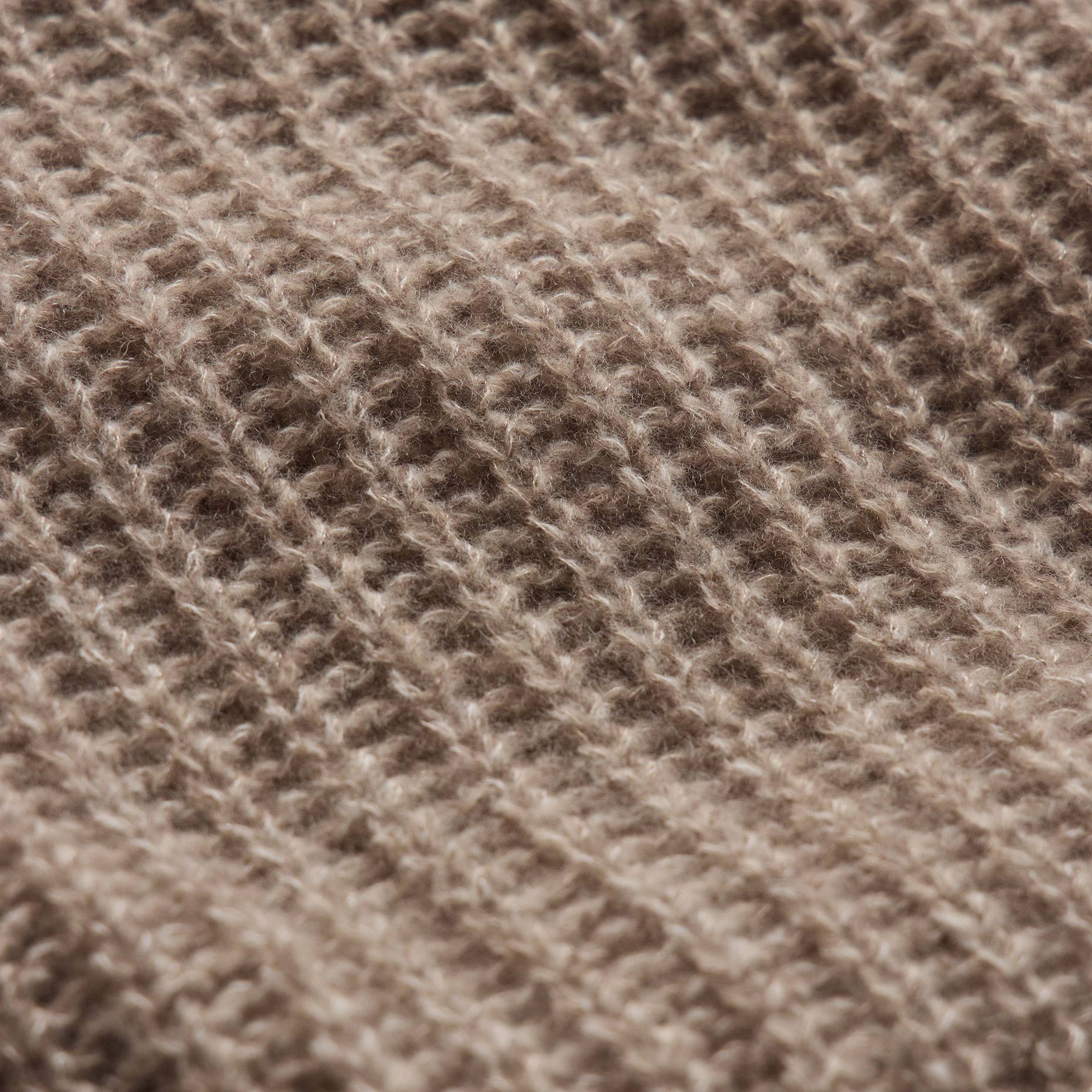 Marled Cashmere Silk Crew Sweater - Grout Mix