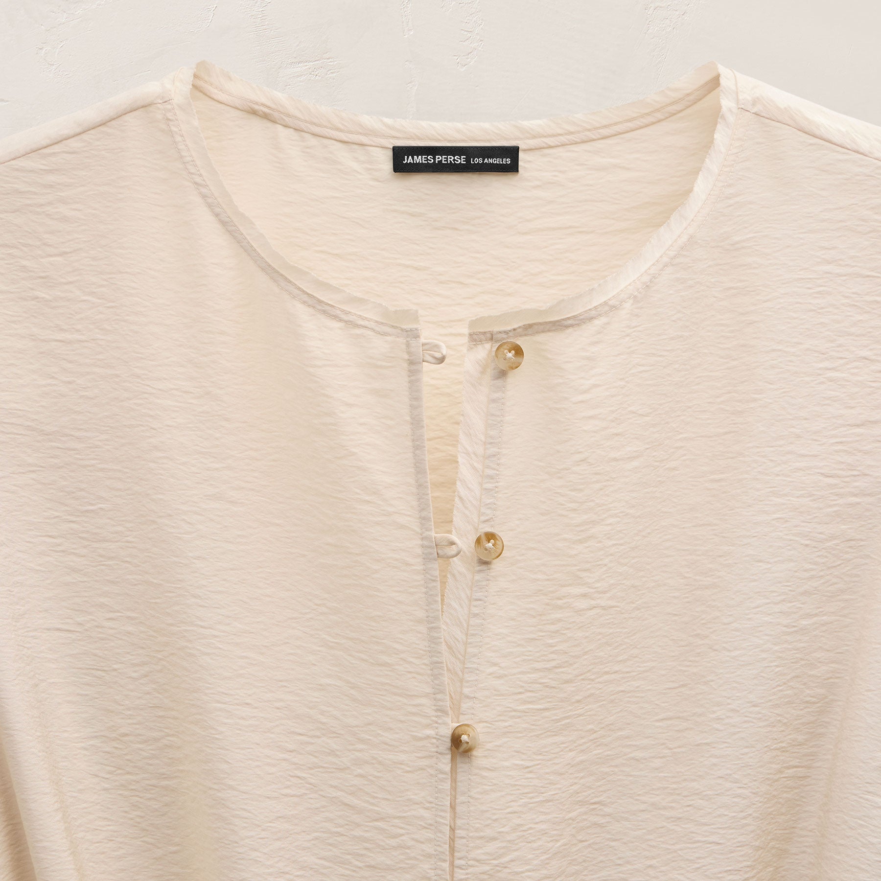 Modal Silk Blend Tie Up Dress - Parchment