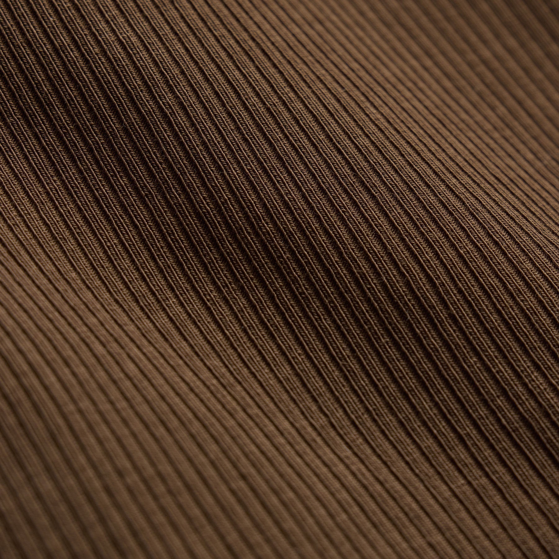Ribbed High Neck Cami - Cocoa