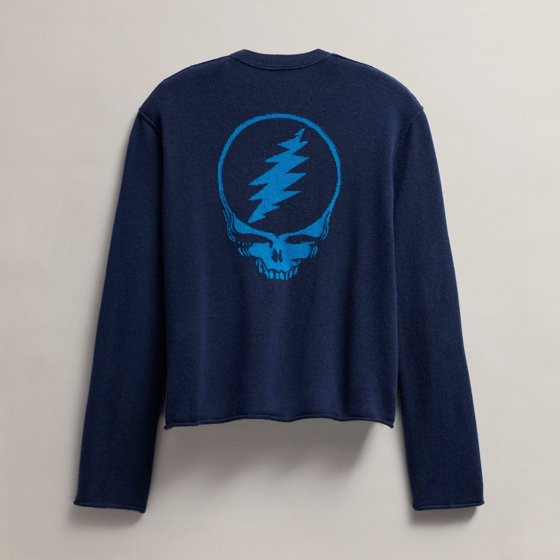 Women's Grateful Dead Crew Neck Sweater - Prussian/ Teal