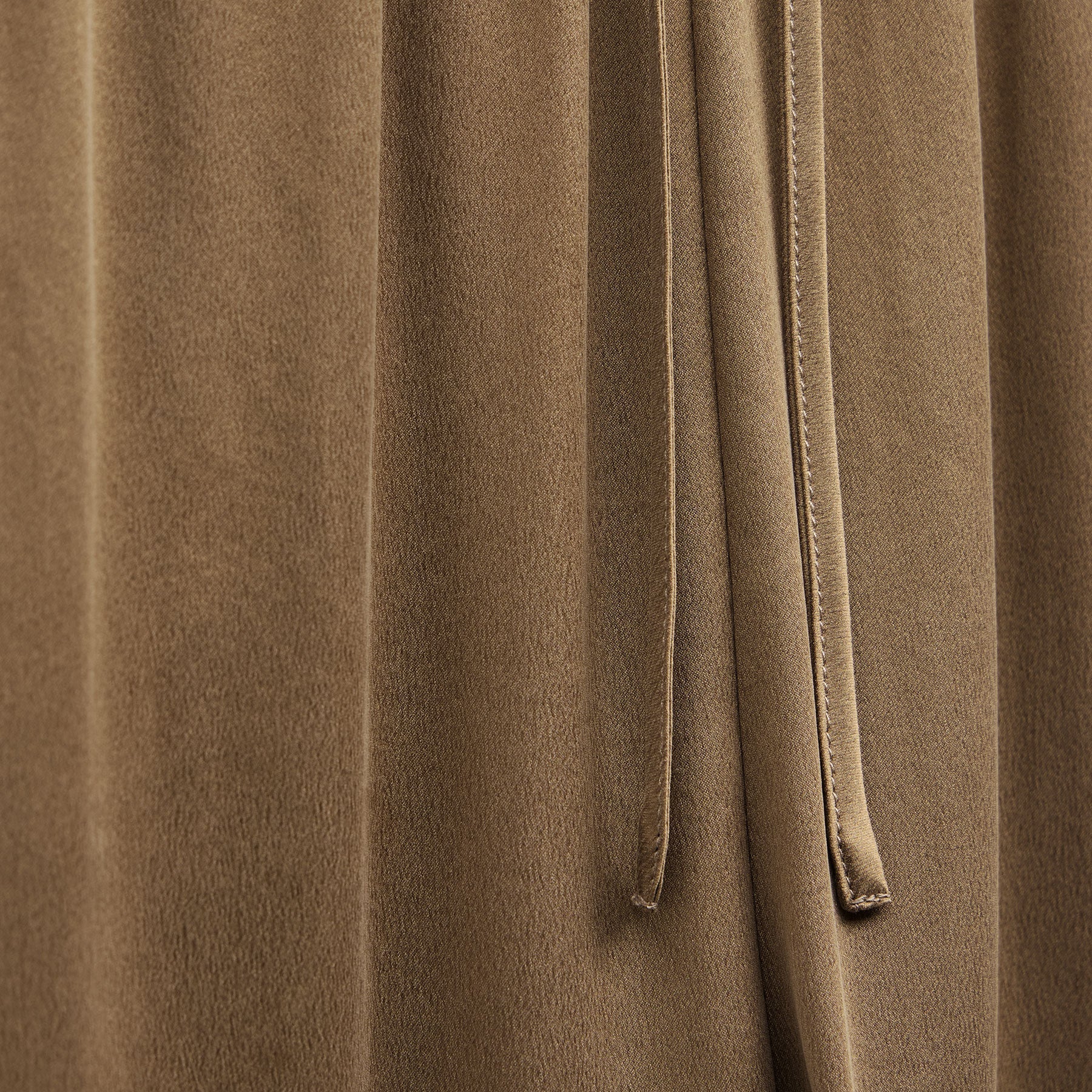 Silk Charmeuse Drawstring Pant - Honey
