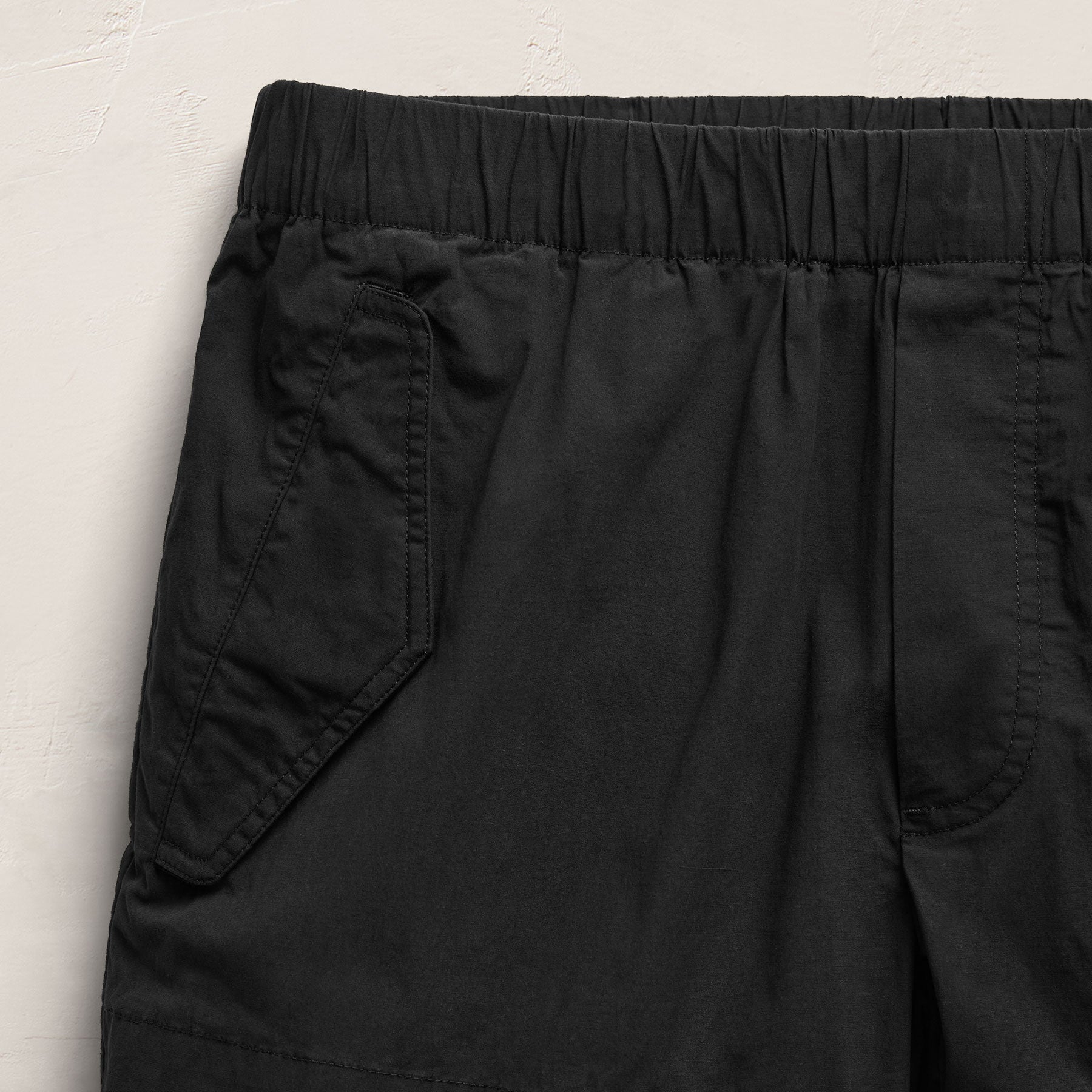 Stretch Poplin Surplus Short - Black