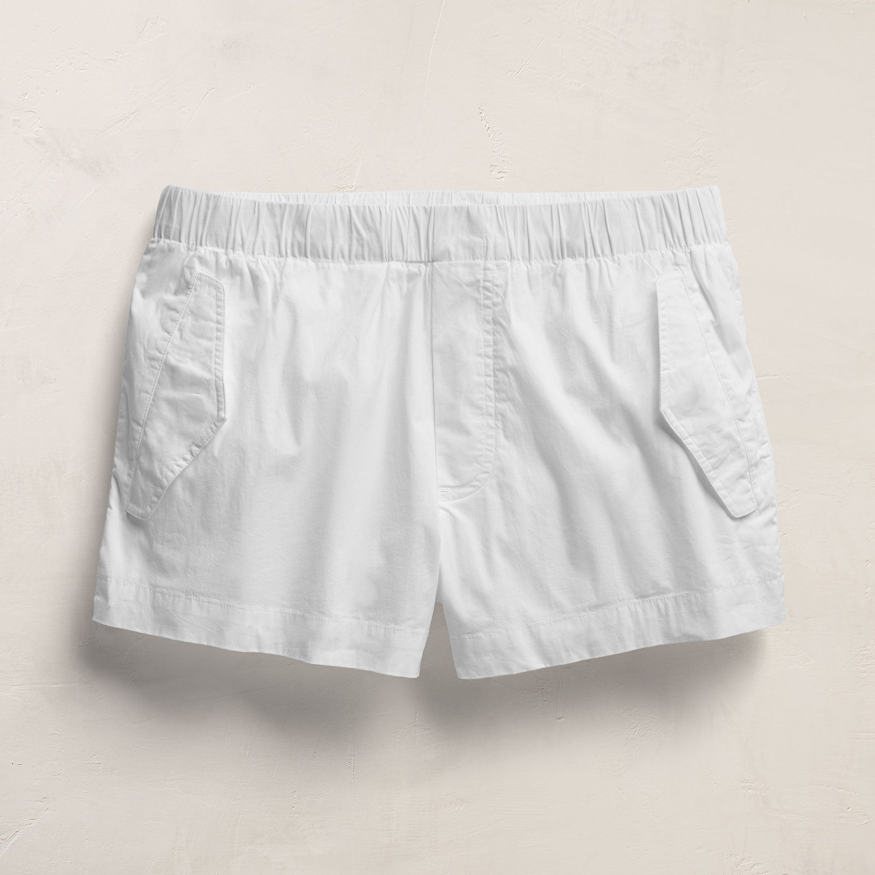 Stretch Poplin Surplus Short - White