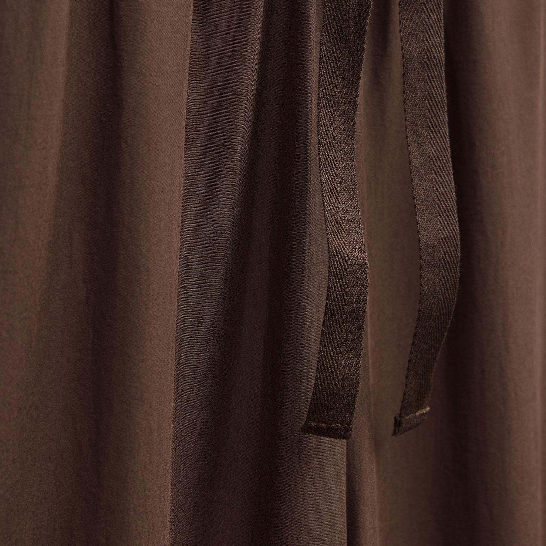 Washed Silk Wide Cuff Pant - Washed Brown