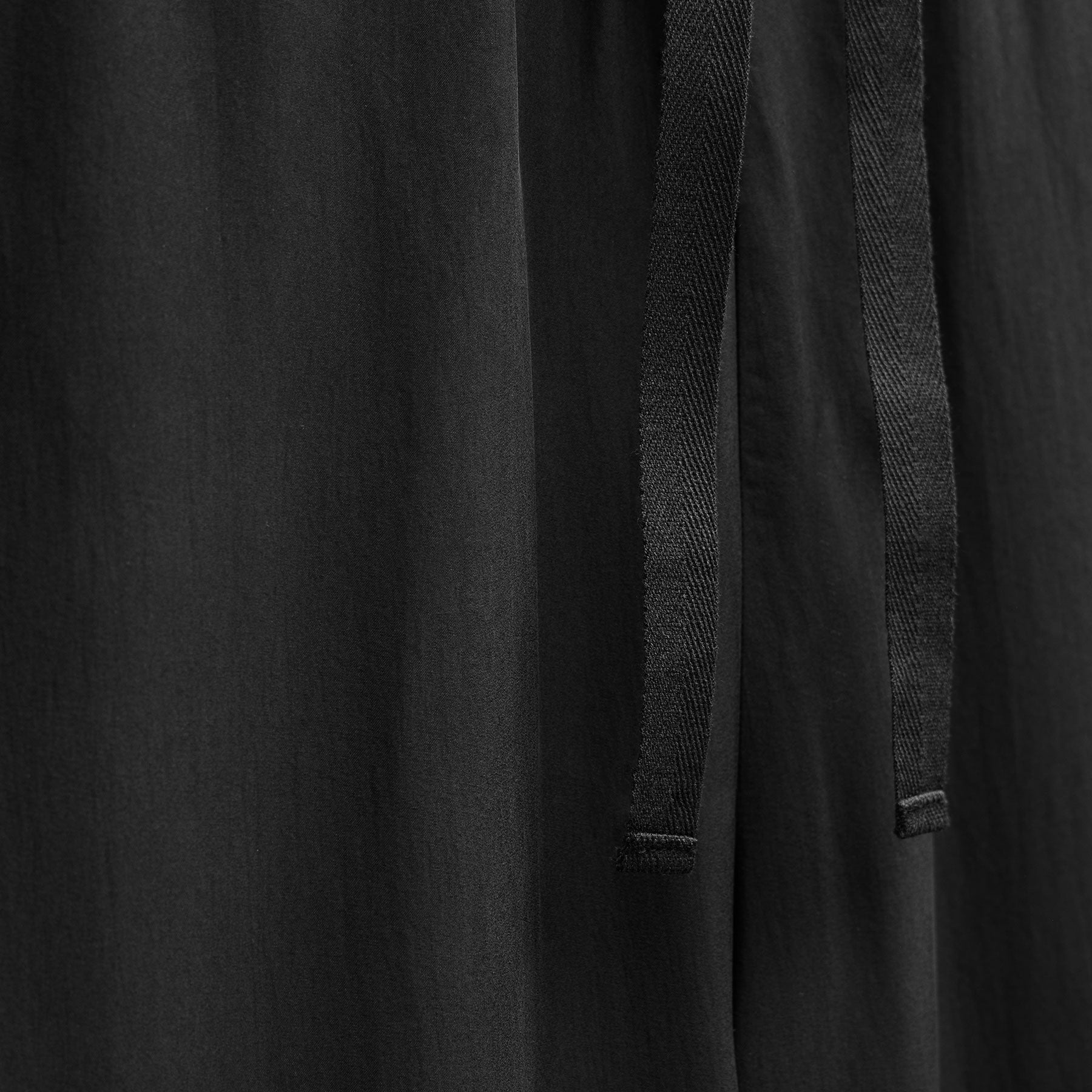 Washed Silk Wide Cuff Pant - Washed Black