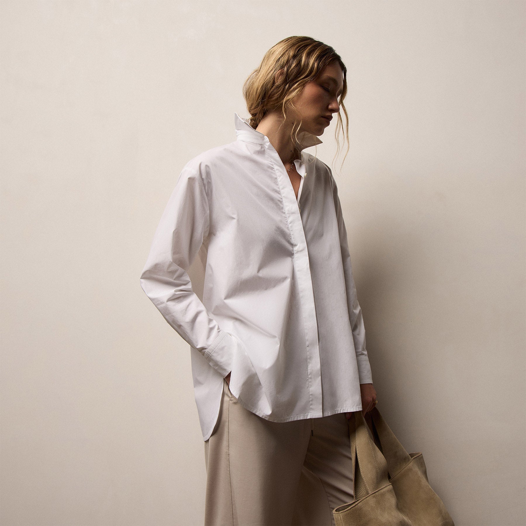 Supima Poplin Shirt - White