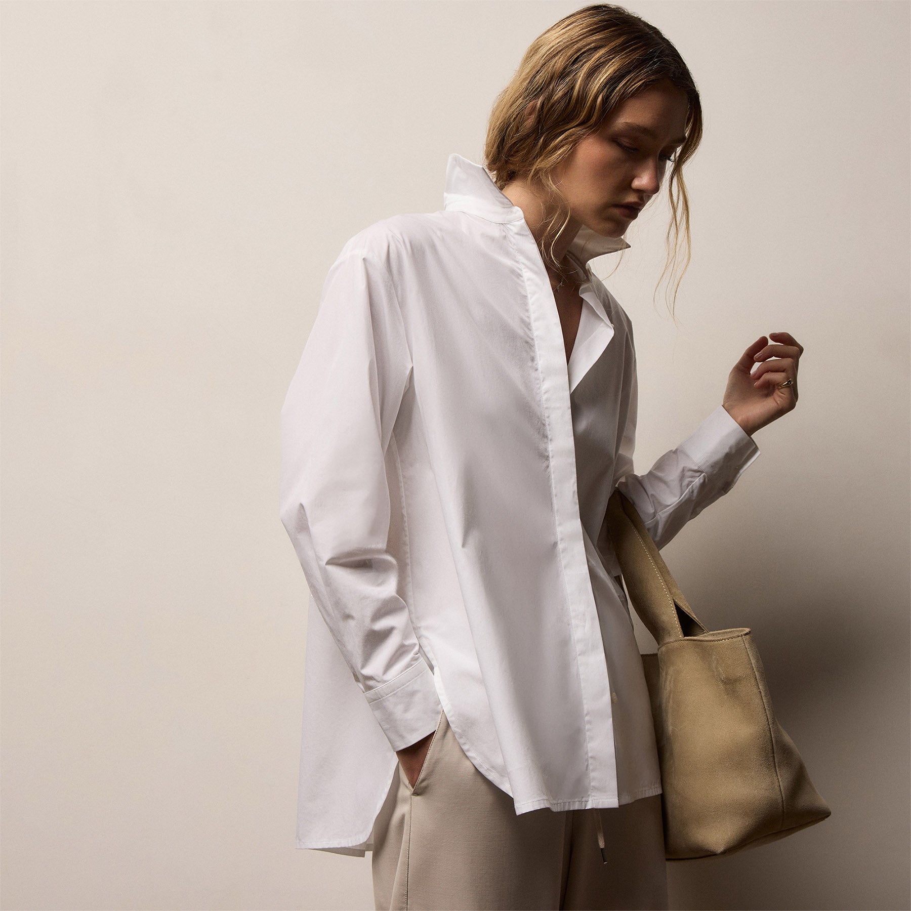 Supima Poplin Shirt - White