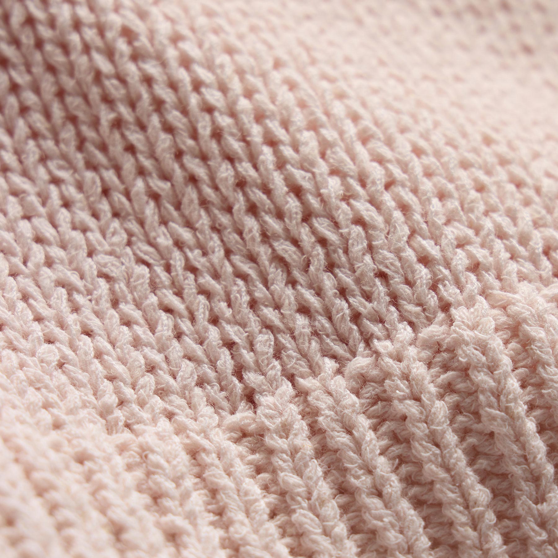 Cotton Linen V Neck Boxy Sweater - Light Rose Quartz