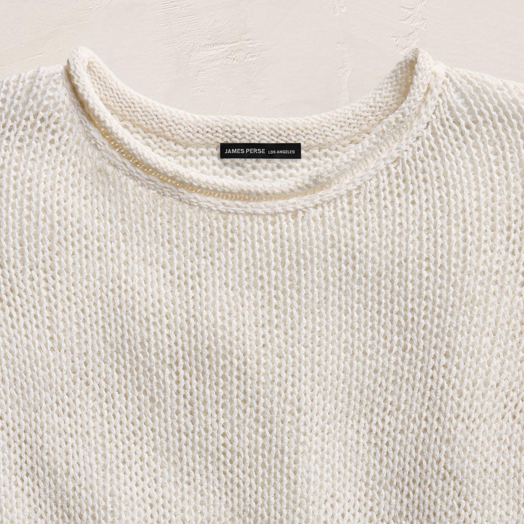 Cotton Linen Pullover Sweater - Off White
