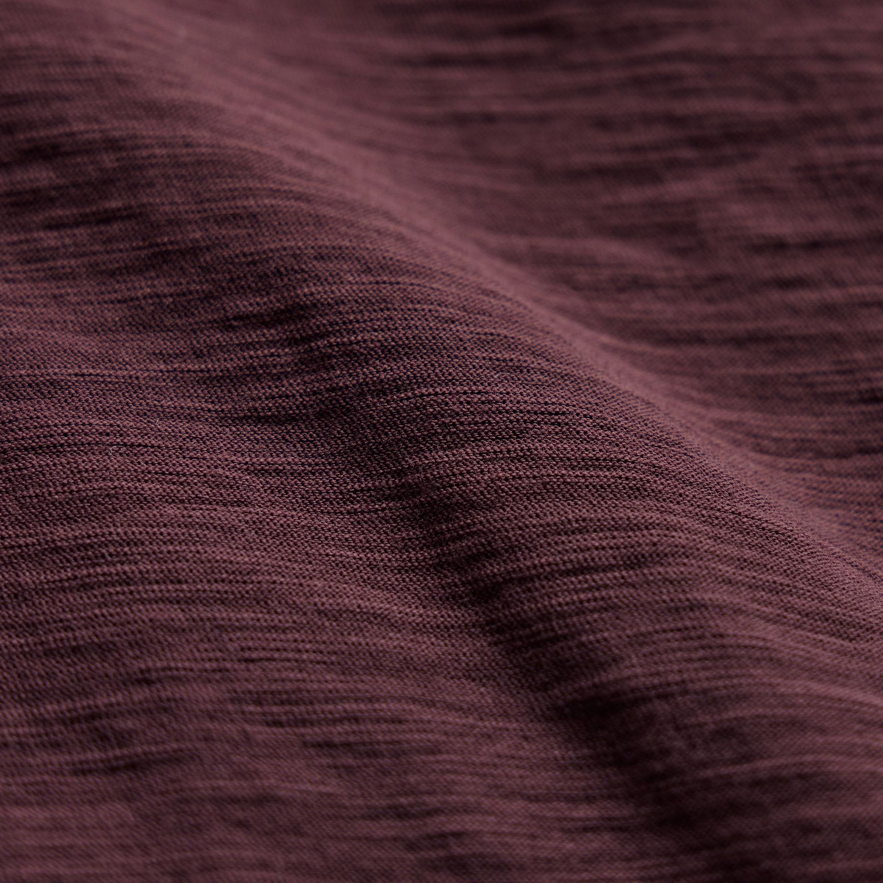 Sheer Slub Crew Neck Tee - Dark Plum