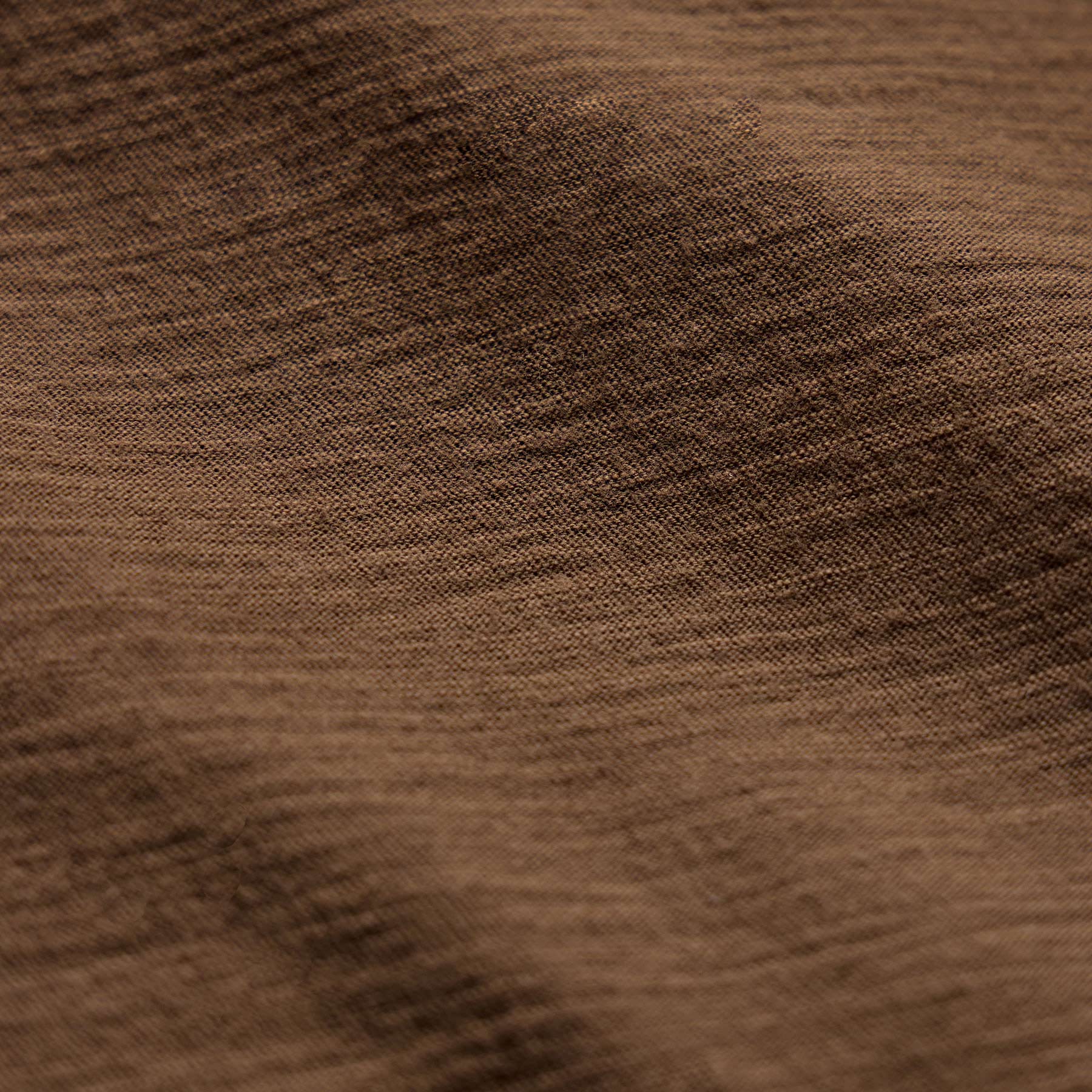 Sheer Slub V Neck - Cocoa