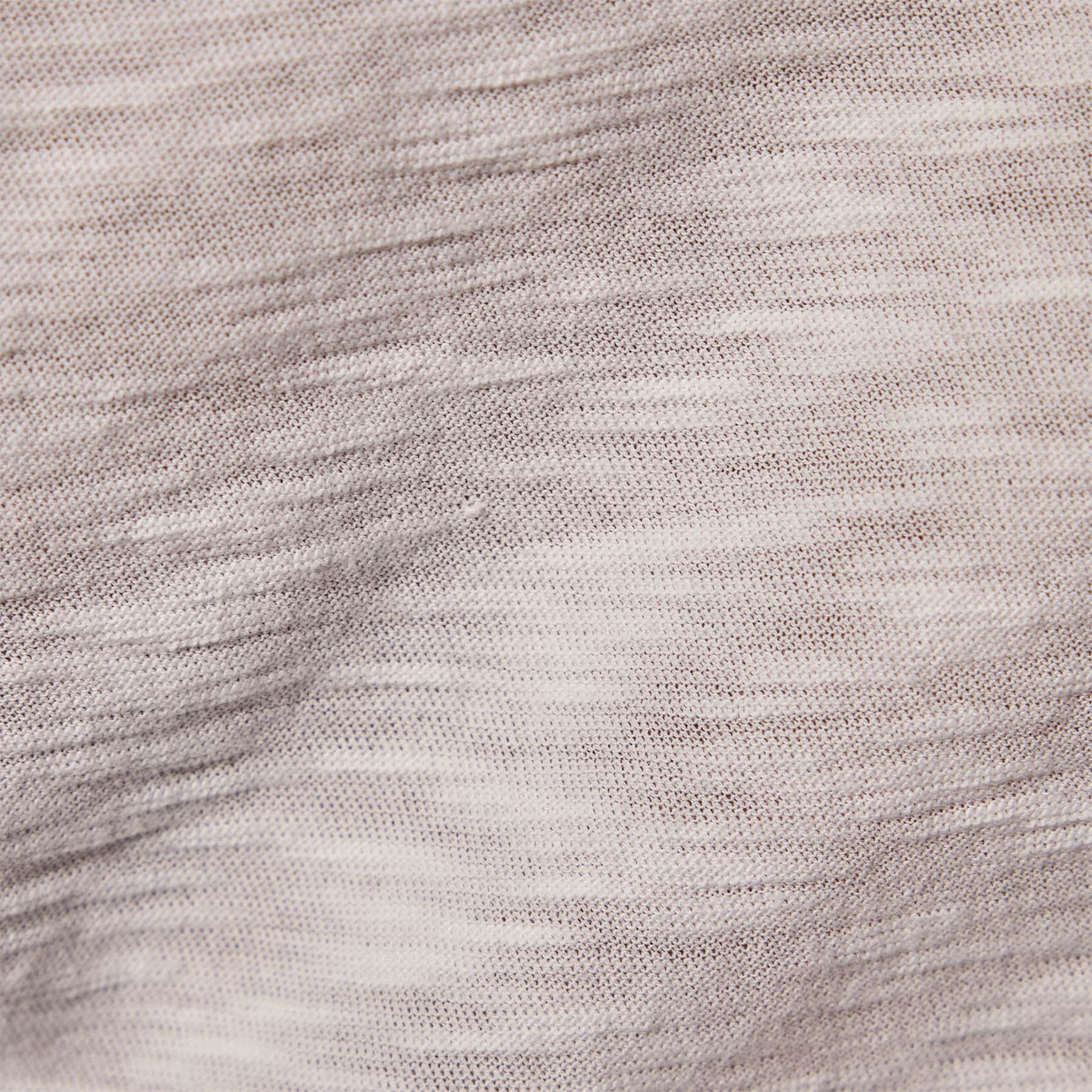 Sheer Slub V Neck - White