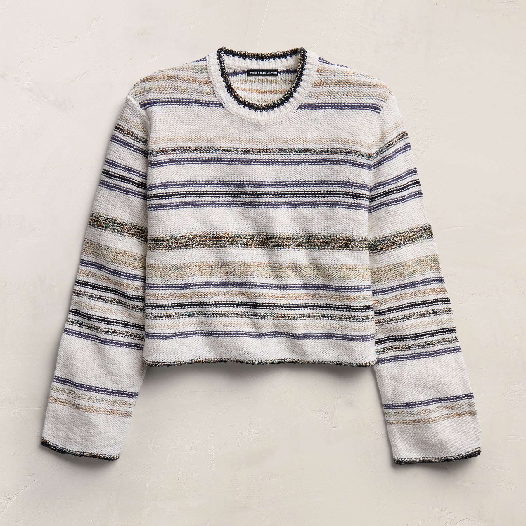 Grey Cape Multi Stripe Sweater - Neutral Multi Stripe