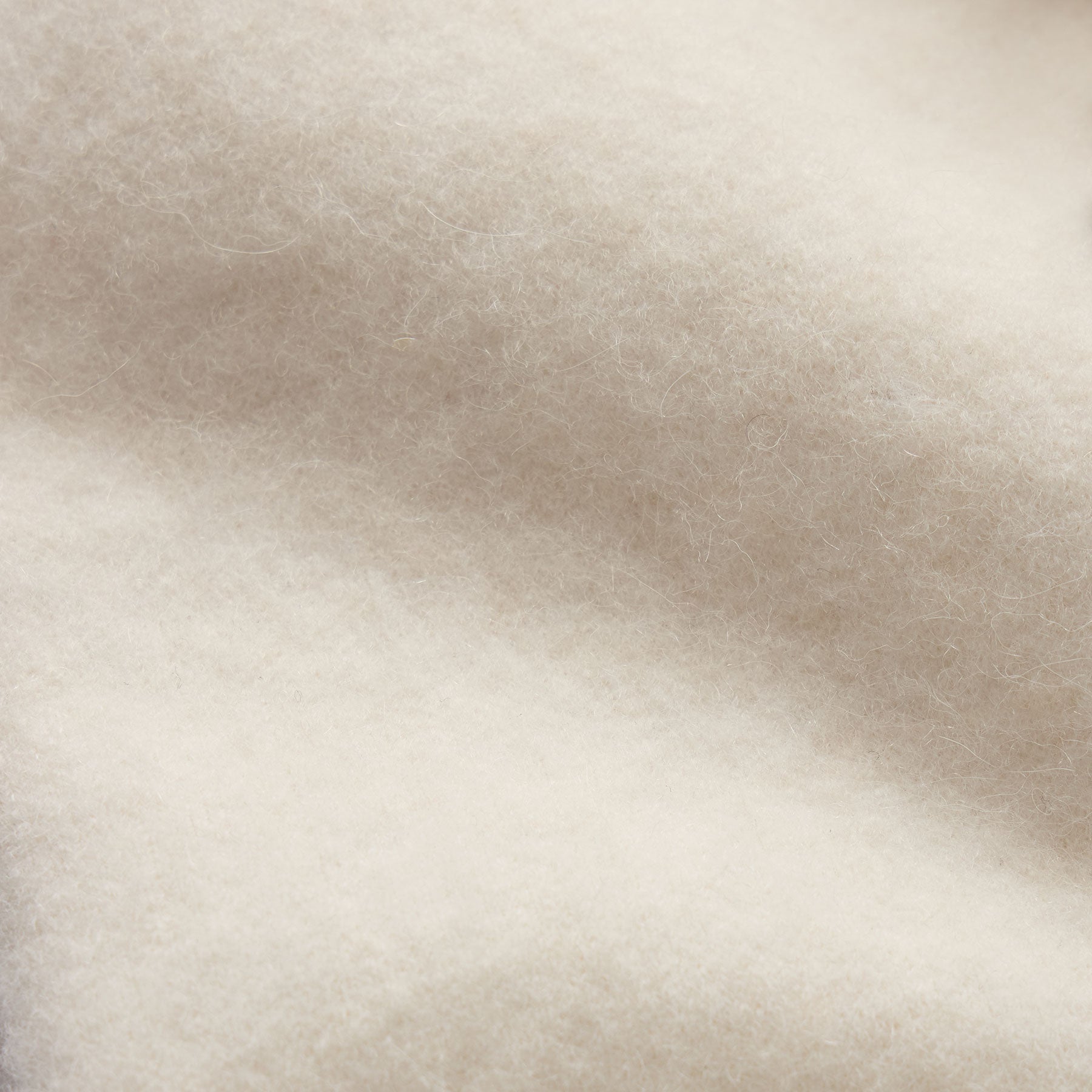 Wool Alpaca Zip Jacket - Ivory