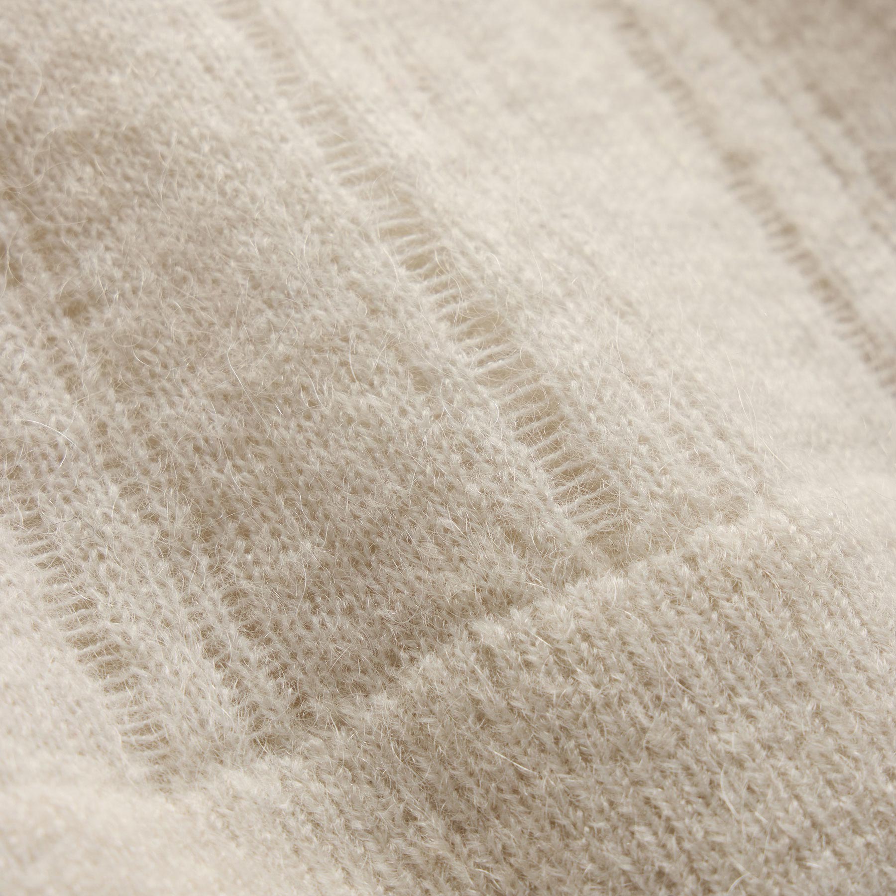 Mohair Open Stitch Sweater - Off White