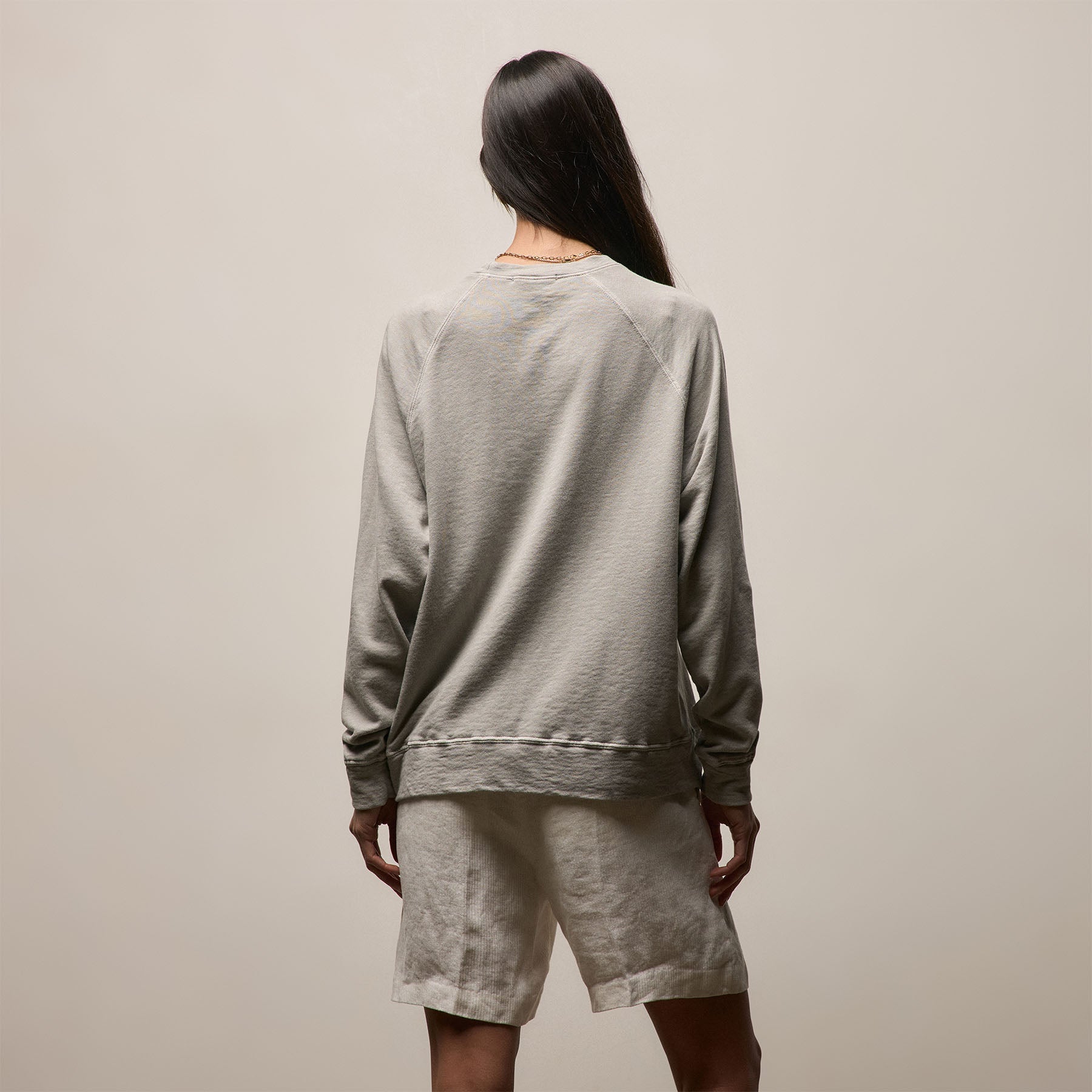 Vintage French Terry Relaxed Sweatshirt - Fog Pigment