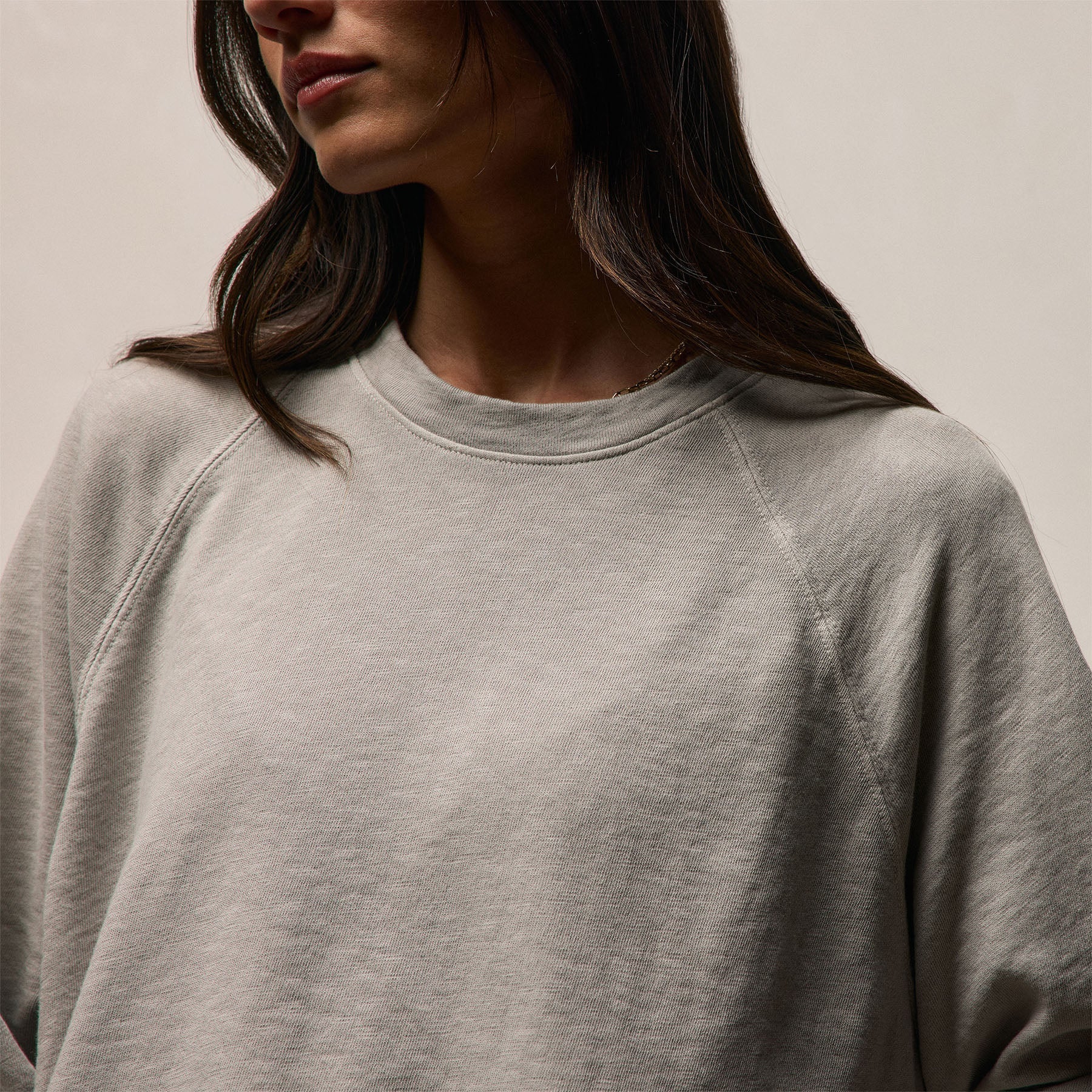 Vintage French Terry Relaxed Sweatshirt - Fog Pigment